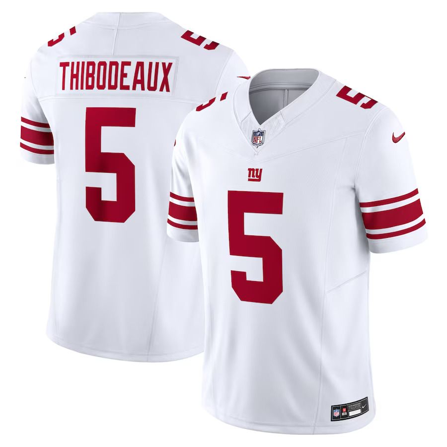 Men New York Giants 5 Kayvon Thibodeaux Nike White Vapor F.U.S.E. Limited NFL Jersey